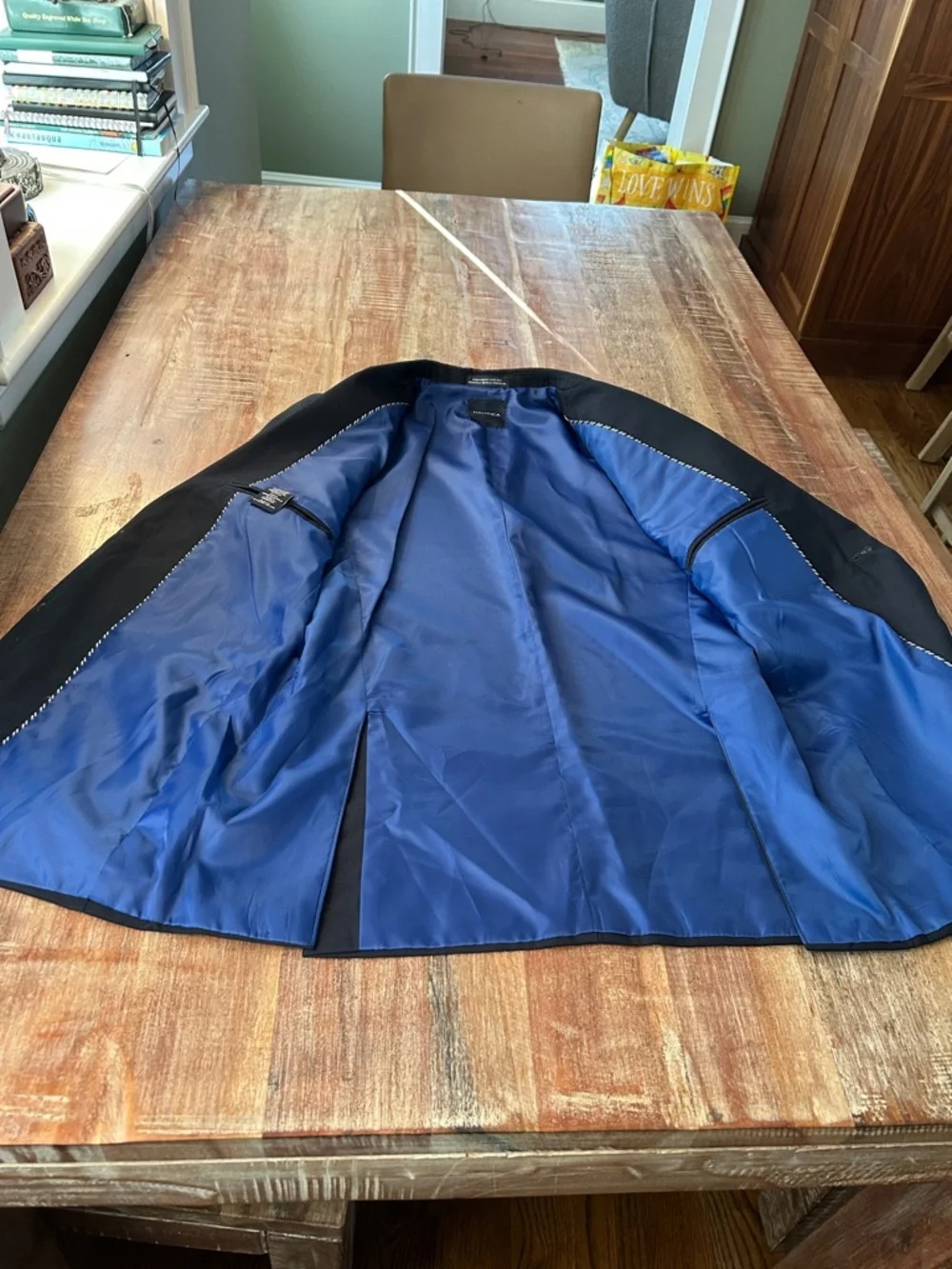 Nautica Navy Blazer with Gold Buttons: Youth 18/Men’s S - Picture 7 of 14